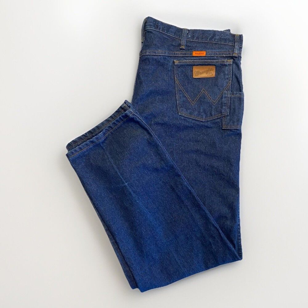 Wrangler FR Relaxed Fit Flame Resistant Jeans 44x32 HRC2 2112 Blue Denim EX!